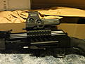 The sight is backwards but fits sung and securely on the rail.