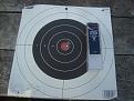 One of the targets that I shot with this gun.